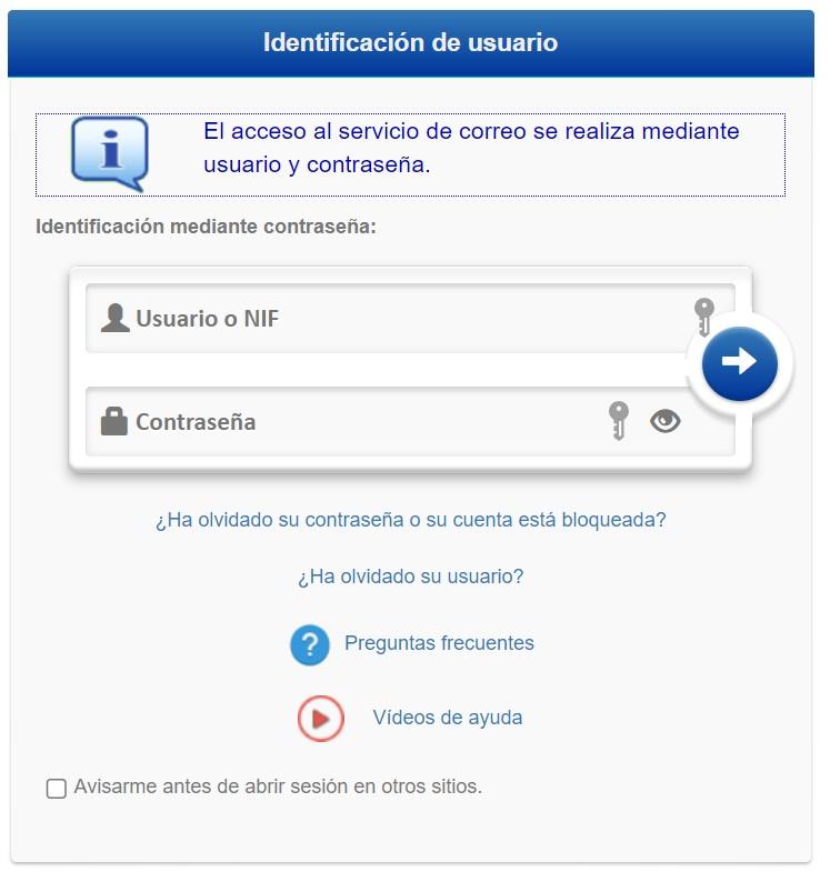 Acceso Correo Corporativo del Gobierno de Canarias Usuarios